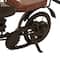 Brown Metal Contemporary Motorcycle Sculpture Set